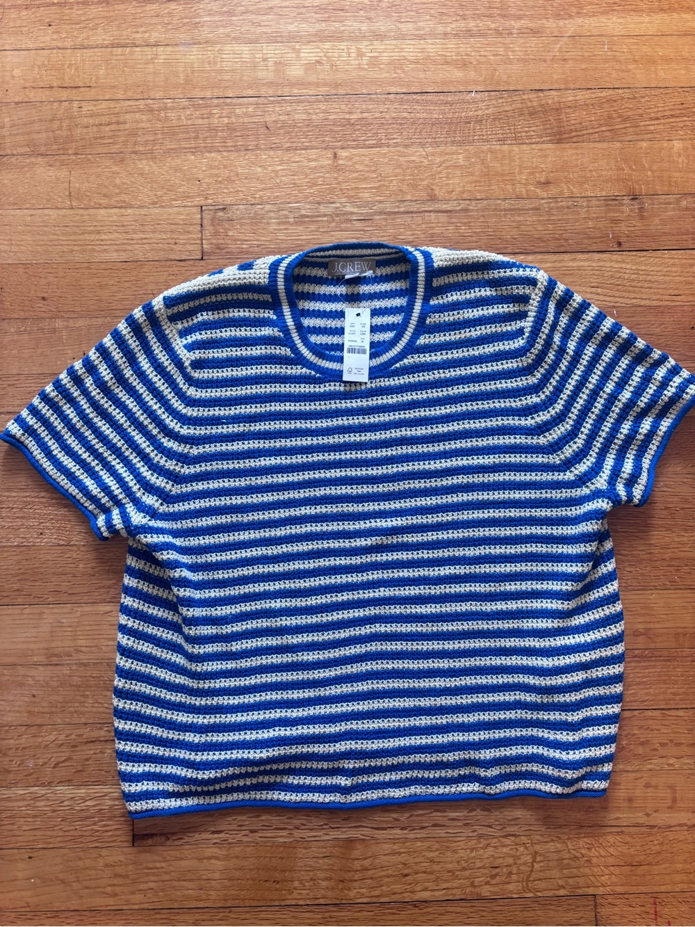 J.Crew Summer Cotton Striped Sweater ⭐️NWT⭐️ Sz M